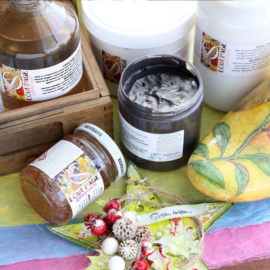 produkty do decoupage oraz przedmioty do ozdabiania